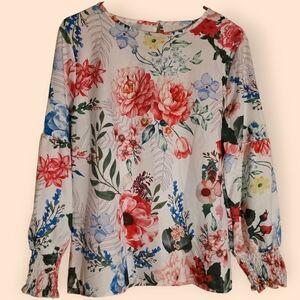 Gorgeous Floral Blouse Womens Large